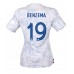 Frankrijk Karim Benzema #19 Voetbalkleding Uitshirt Dames WK 2022 Korte Mouwen